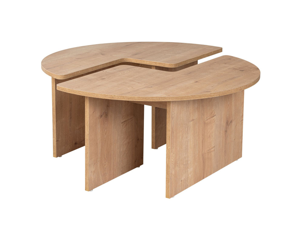 Couchtisch aus Holz "Moira" 90 x 90 x 41 cm - Eiche