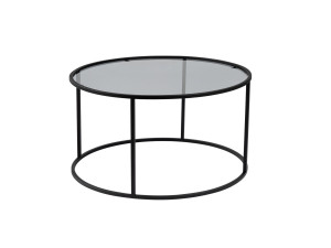 Couchtisch aus Metall „Aurum” – 80 x 80 x 43 cm – Schwarzgrau