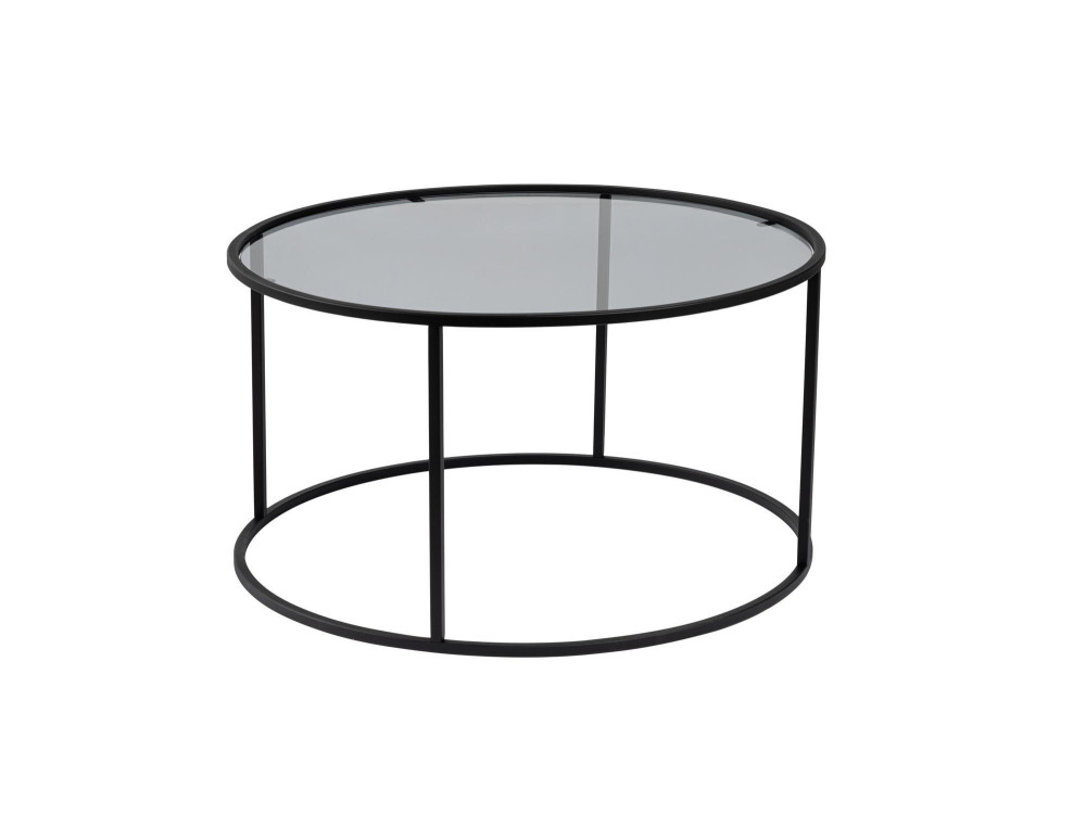 Couchtisch aus Metall „Aurum” – 80 x 80 x 43 cm – Schwarzgrau