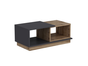 Couchtisch aus Holz "Consept" - 90 x 45 x 36 cm - Anthrazitgrau