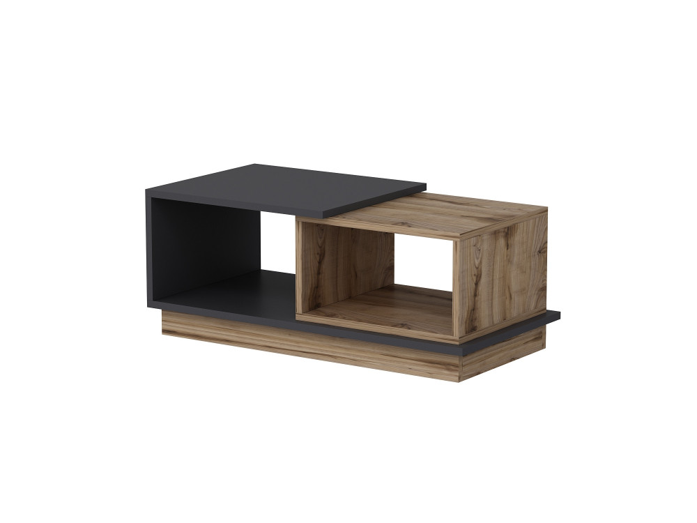 Couchtisch aus Holz "Consept" - 90 x 45 x 36 cm - Anthrazitgrau