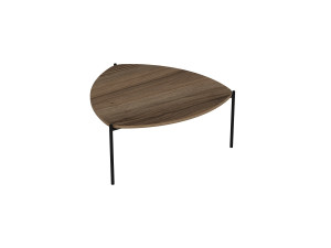 Couchtisch aus Holz "Lenny" - 90 x 89 x 40 cm - Walnussholz