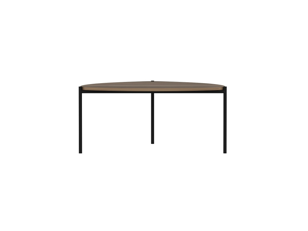 Couchtisch aus Holz "Lenny" - 90 x 89 x 40 cm - Walnussholz