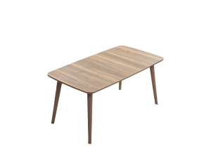 Holz Couchtisch "Luci" 100 x 53 x 45 cm - Nussbaum