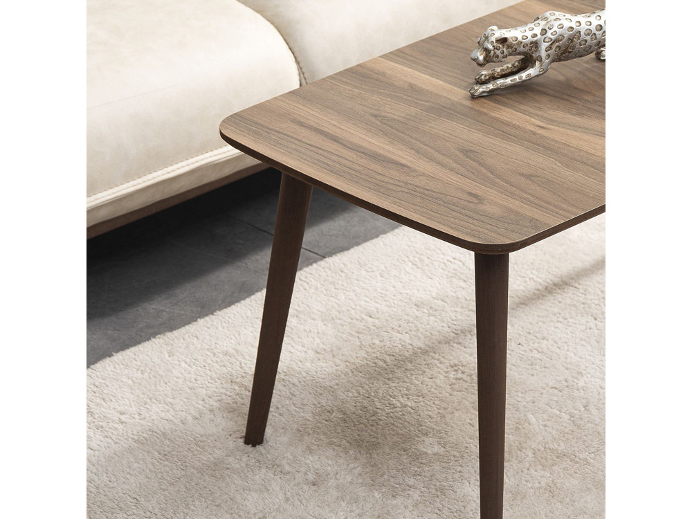 Holz Couchtisch "Luci" 100 x 53 x 45 cm - Nussbaum