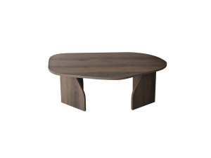 Holz Couchtisch "Rock" 100 x 60 x 35 cm - Nussbaum