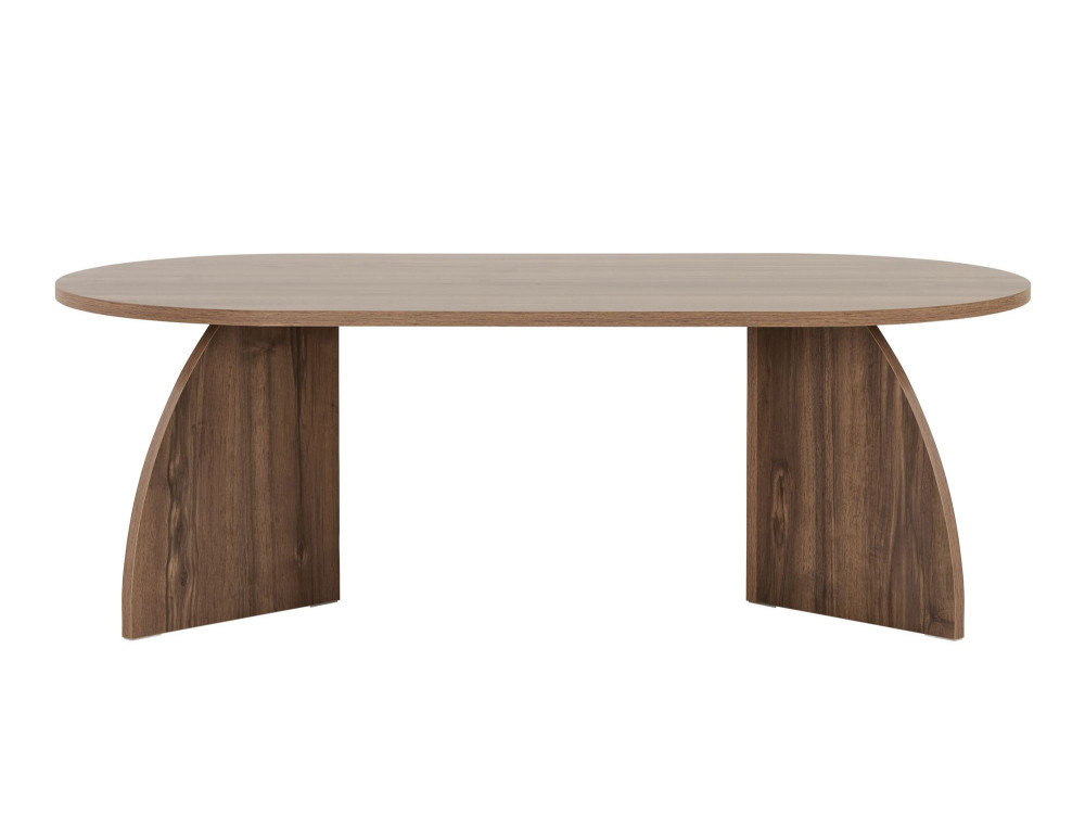 Holz Couchtisch "Melina" 120 x 60 x 40 cm - Nussbaum