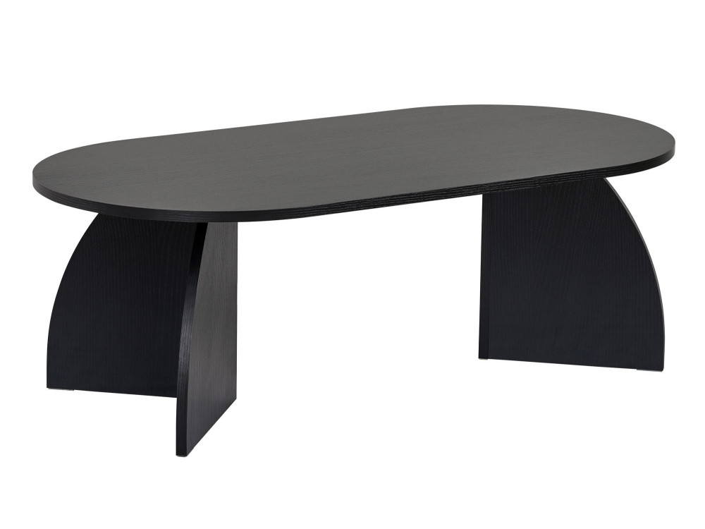 Couchtisch aus Holz "Melina" 120 x 60 x 40 cm - Schwarzes Holz