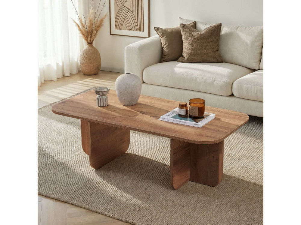 Couchtisch aus Holz "Akira" 120 x 60 x 41 cm - Atlantische Kiefer