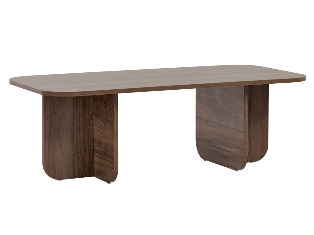 Couchtisch aus Holz "Akira" 120 x 60 x 41 cm - Walnussholz