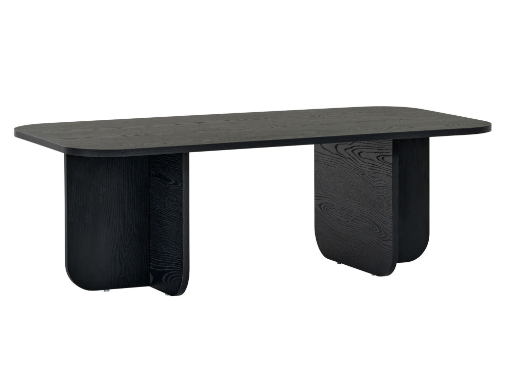 Couchtisch aus Holz "Akira" 120 x 60 x 41 cm - Schwarzes Holz