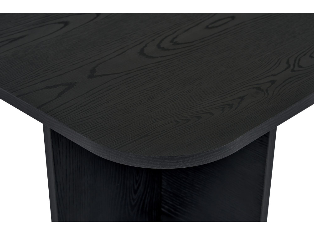 Couchtisch aus Holz "Akira" 120 x 60 x 41 cm - Schwarzes Holz