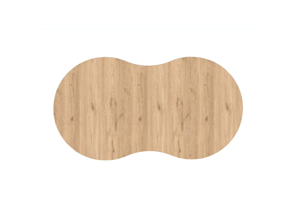Holz Couchtisch "Moon" 99 x 54 x 45 cm - Eiche