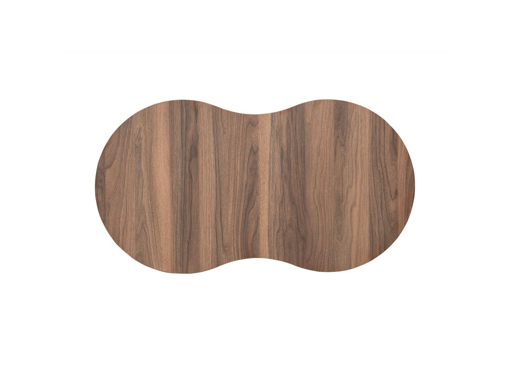 Holz Couchtisch "Moon" 99 x 54 x 45 cm - Nussbaum