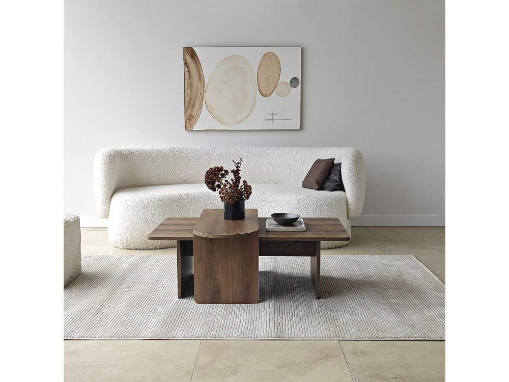 Couchtisch-Set aus Holz "Paris" 105 x 60 x 35 cm - Bronze