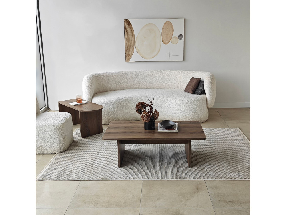 Couchtisch-Set aus Holz "Paris" 105 x 60 x 35 cm - Bronze