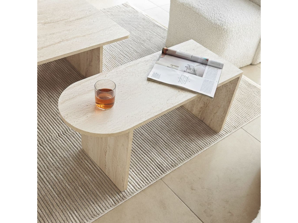 Couchtisch-Set aus Holz "Paris" 105 x 60 x 35 cm - Bronze