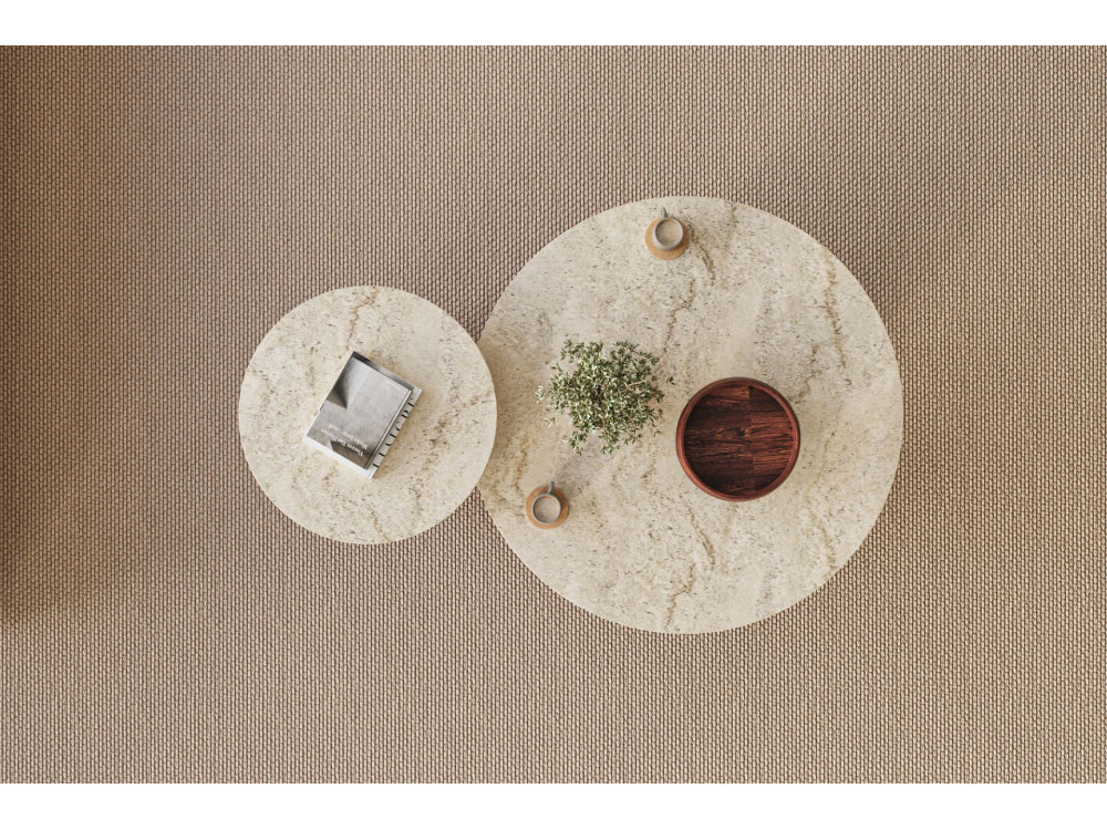 Couchtisch-Set aus Holz "Private" 70 x 70 x 40 cm - Travertin