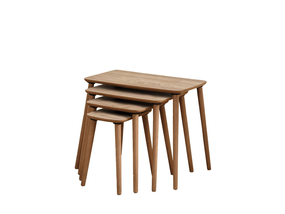 Satztisch (4 Teile) aus Holz "Luci" 70 x 40 x 55 cm - Eiche