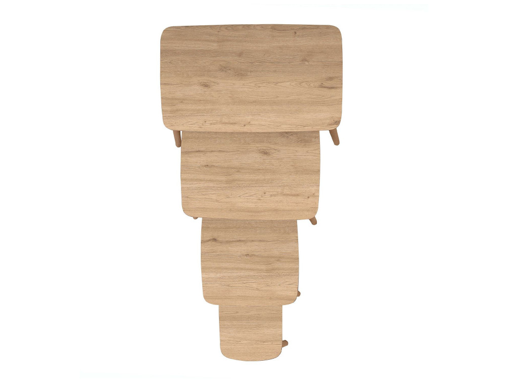 Satztisch (4 Teile) aus Holz "Luci" 70 x 40 x 55 cm - Eiche