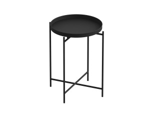 Metall-Couchtisch "Sheby" 46 x 46 x 56 cm - Schwarz