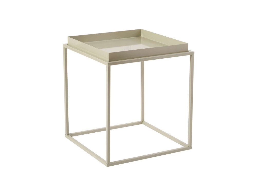 Couchtisch aus Metall "Koala" 45 x 45 x 52 cm - Taupe