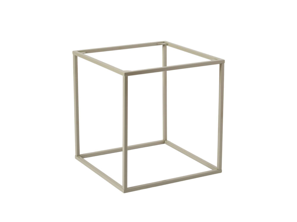 Couchtisch aus Metall "Koala" 45 x 45 x 52 cm - Taupe