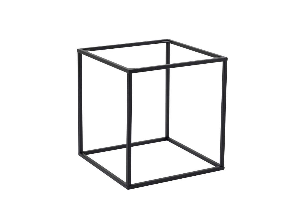 Metall-Couchtisch "Koala" 45 x 45 x 52 cm - Schwarz