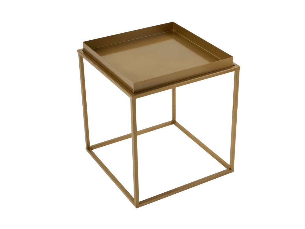 Metall-Couchtisch "Koala" 45 x 45 x 52 cm - Gold