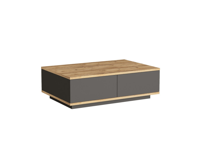 Couchtisch aus Holz "Frew" - 90 x 60 x 28 cm - Braun