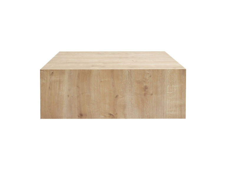 MDF Couchtisch "Prizma" - 90 x 90 x 35 cm - Eiche Saphir