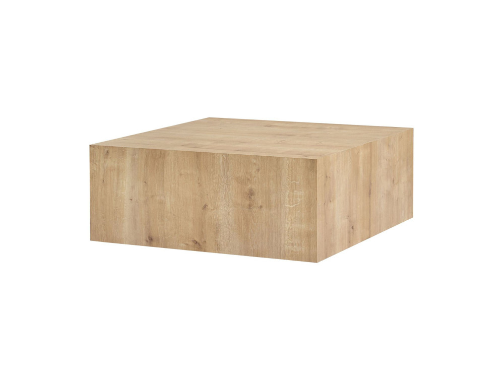 MDF Couchtisch "Prizma" - 90 x 90 x 35 cm - Eiche Saphir