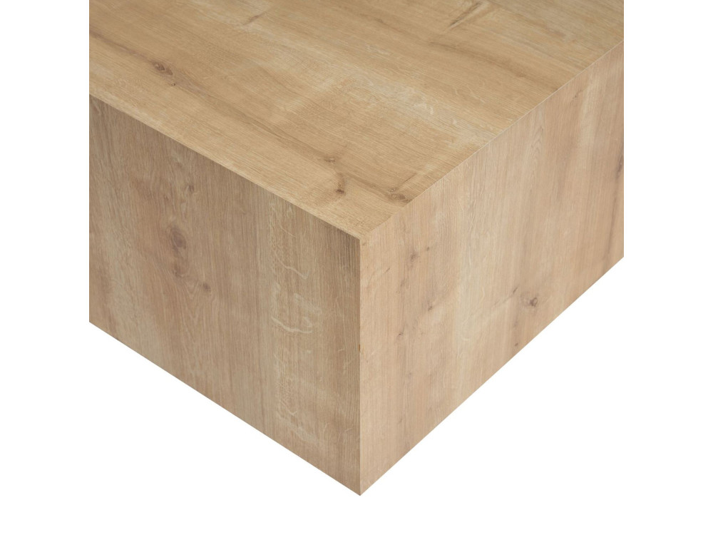 MDF Couchtisch "Prizma" - 90 x 90 x 35 cm - Eiche Saphir