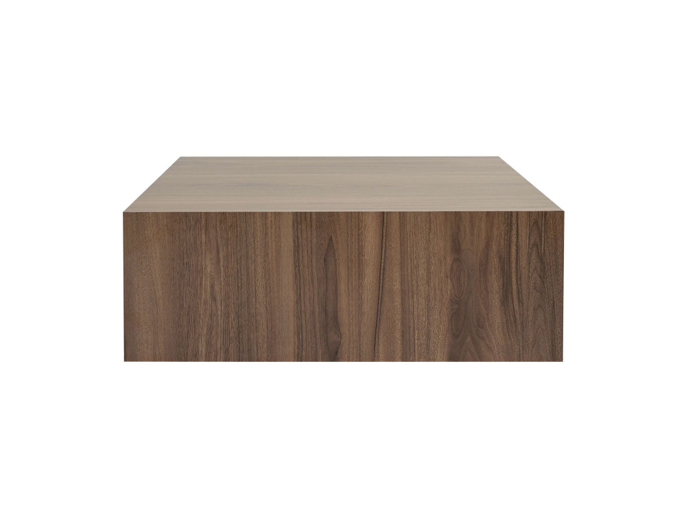 MDF Couchtisch "Prizma" - 90 x 90 x 35 cm - Nussbaum