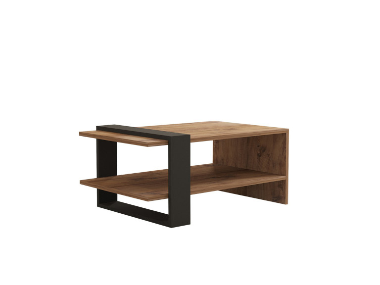 Couchtisch aus Holz "Ova" - 80 x 55 x 35 cm - Braun