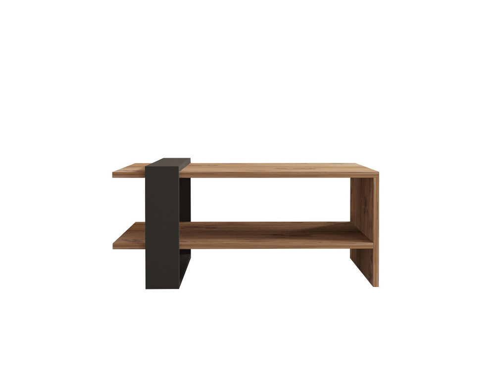 Couchtisch aus Holz "Ova" - 80 x 55 x 35 cm - Braun