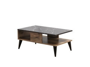 Couchtisch aus Holz "Lidya" - 90 x 54 x 39 cm - Braun
