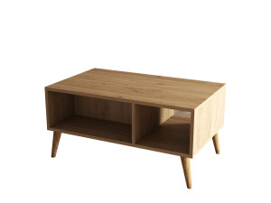 Couchtisch aus Holz "Exxen" - 90 x 41 x 54 cm - Braun