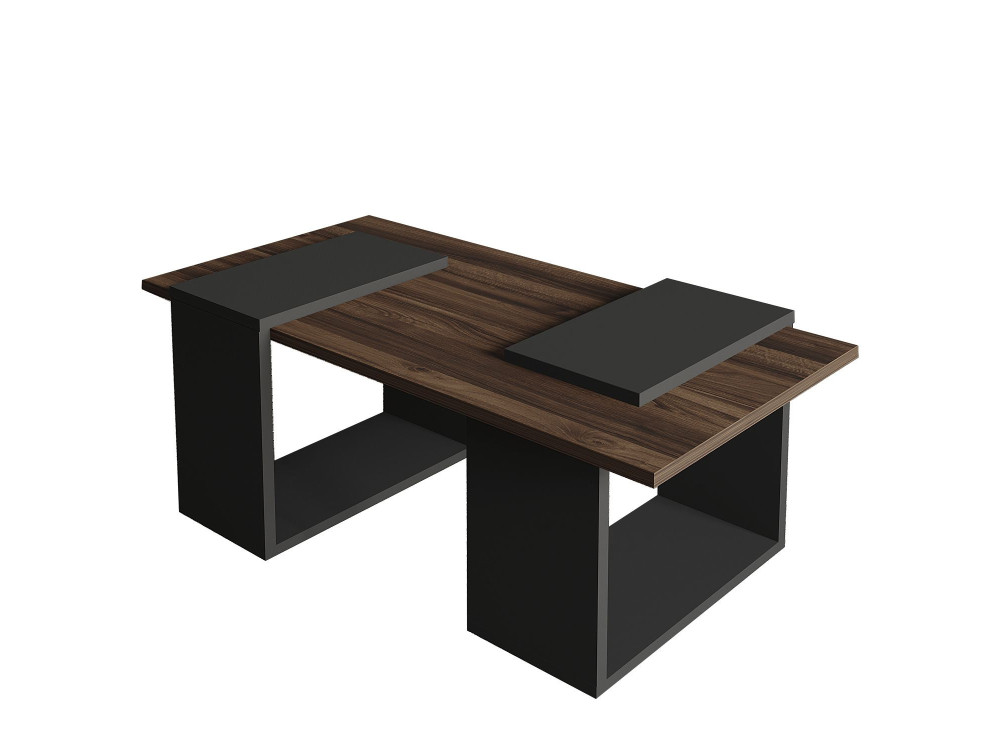 Couchtisch aus Holz "Matris" - 90 x 46 x 37 cm - Braun