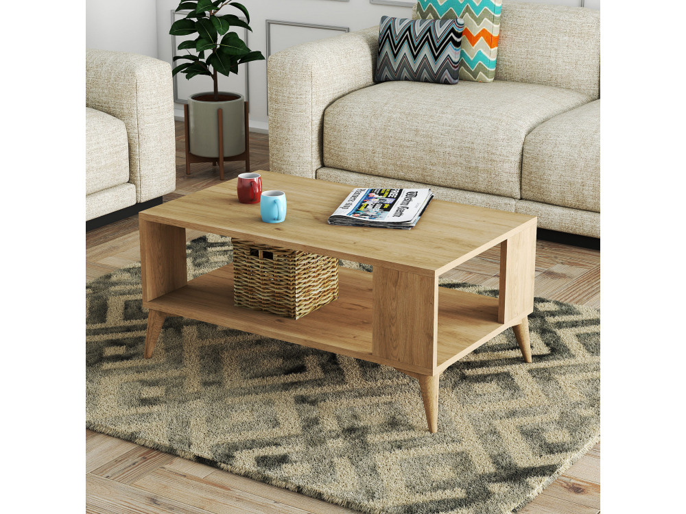 Couchtisch aus Holz "Authentic" - 90 x 41 x 54 cm - Braun