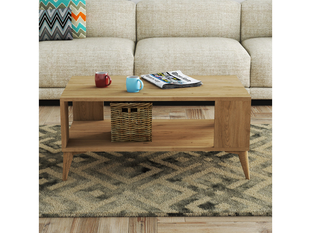 Couchtisch aus Holz "Authentic" - 90 x 41 x 54 cm - Braun