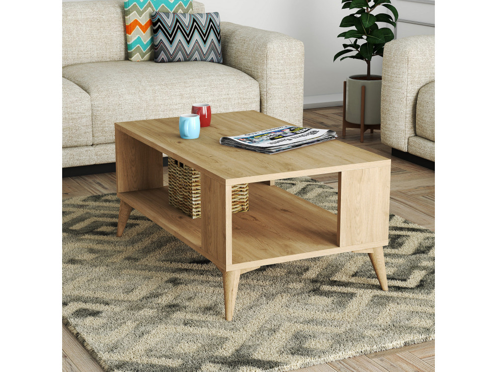 Couchtisch aus Holz "Authentic" - 90 x 41 x 54 cm - Braun