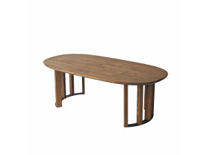 Couchtisch aus Holz "Elysia" - 120 x 60 x 40 cm - Braun
