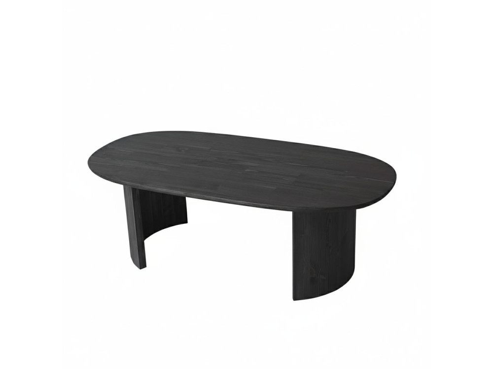 Couchtisch aus Holz "Hudson" - 120 x 60 x 40 cm - Anthrazitgrau