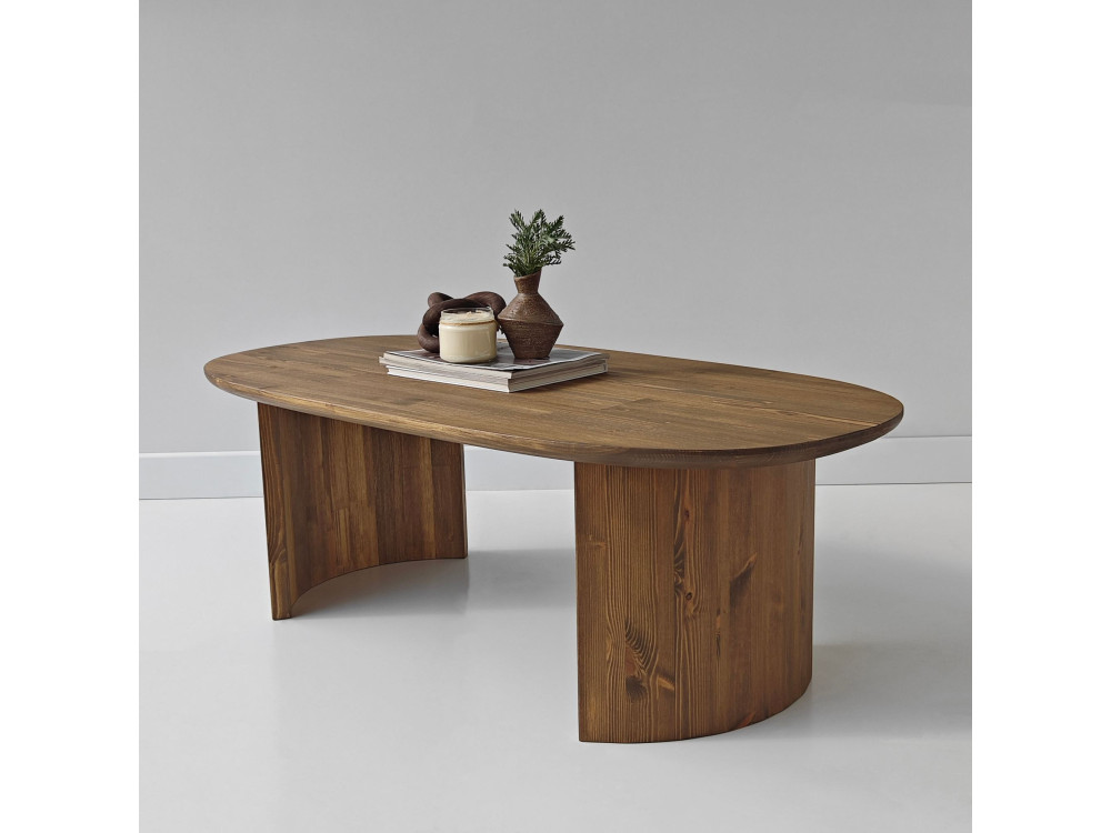 Couchtisch aus Holz "Hudson" - 120 x 60 x 40 cm - Braun