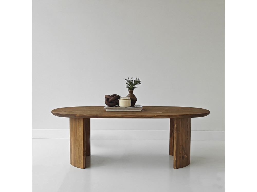 Couchtisch aus Holz "Hudson" - 120 x 60 x 40 cm - Braun