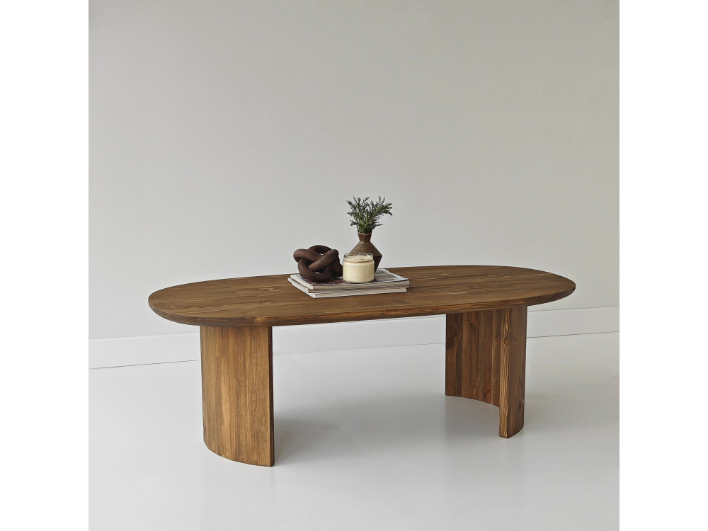 Couchtisch aus Holz "Hudson" - 120 x 60 x 40 cm - Braun