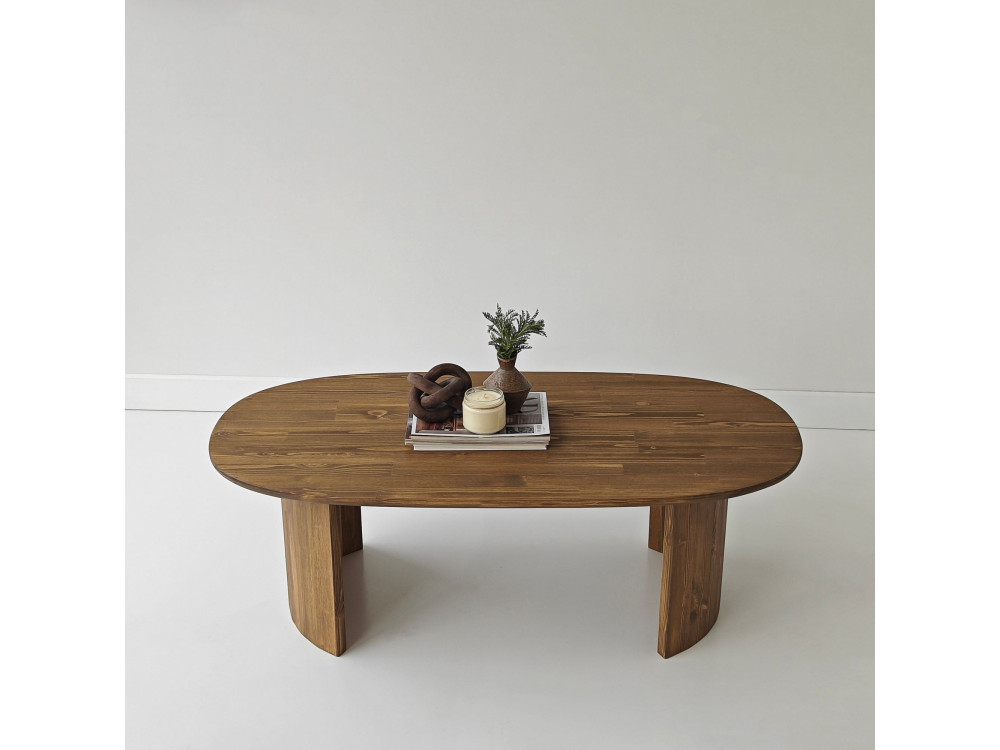 Couchtisch aus Holz "Hudson" - 120 x 60 x 40 cm - Braun