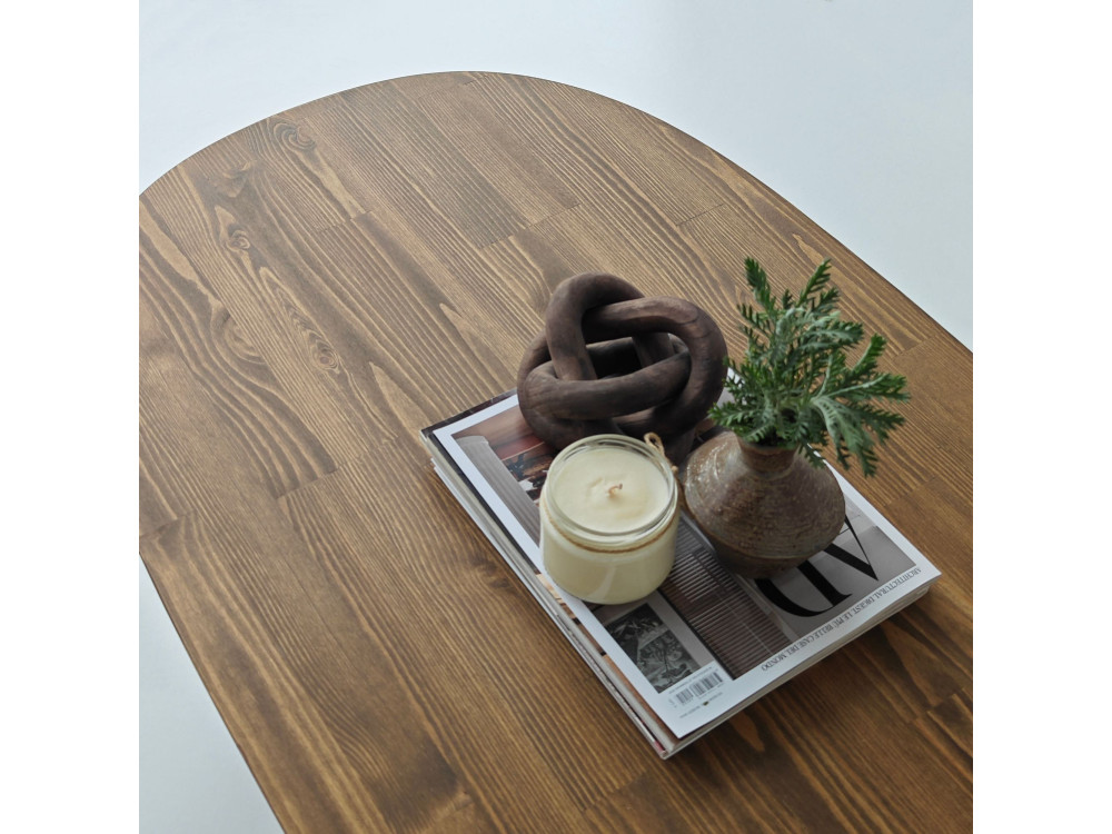 Couchtisch aus Holz "Hudson" - 120 x 60 x 40 cm - Braun