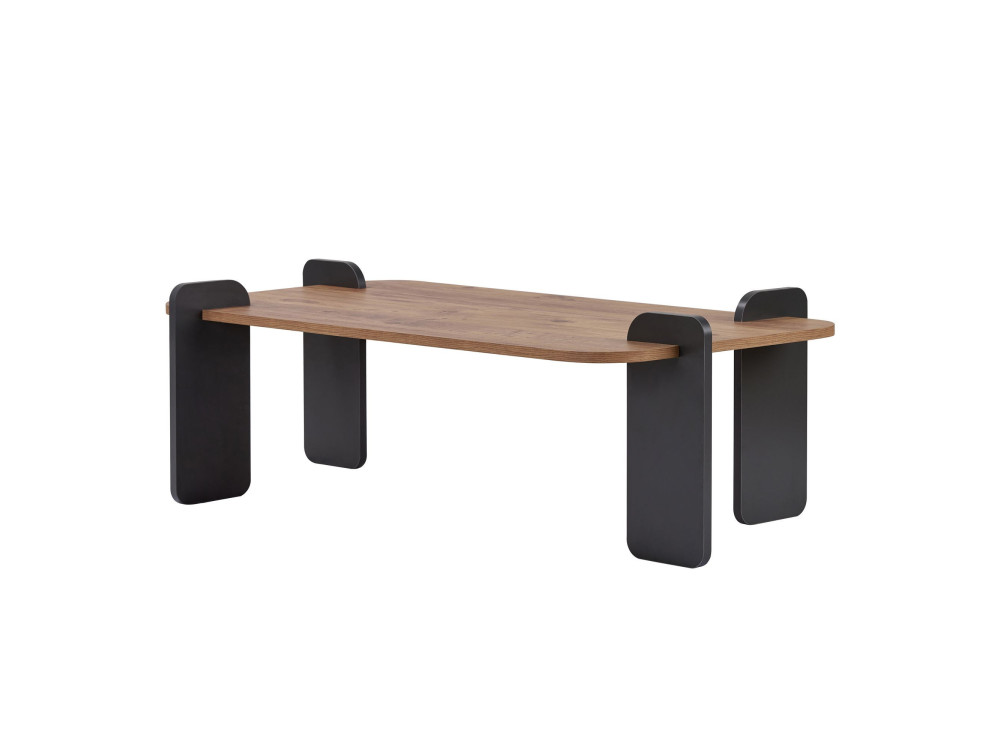 Couchtisch aus Holz "Fuchs" - 120 x 60 x 35 cm - Hellbraun